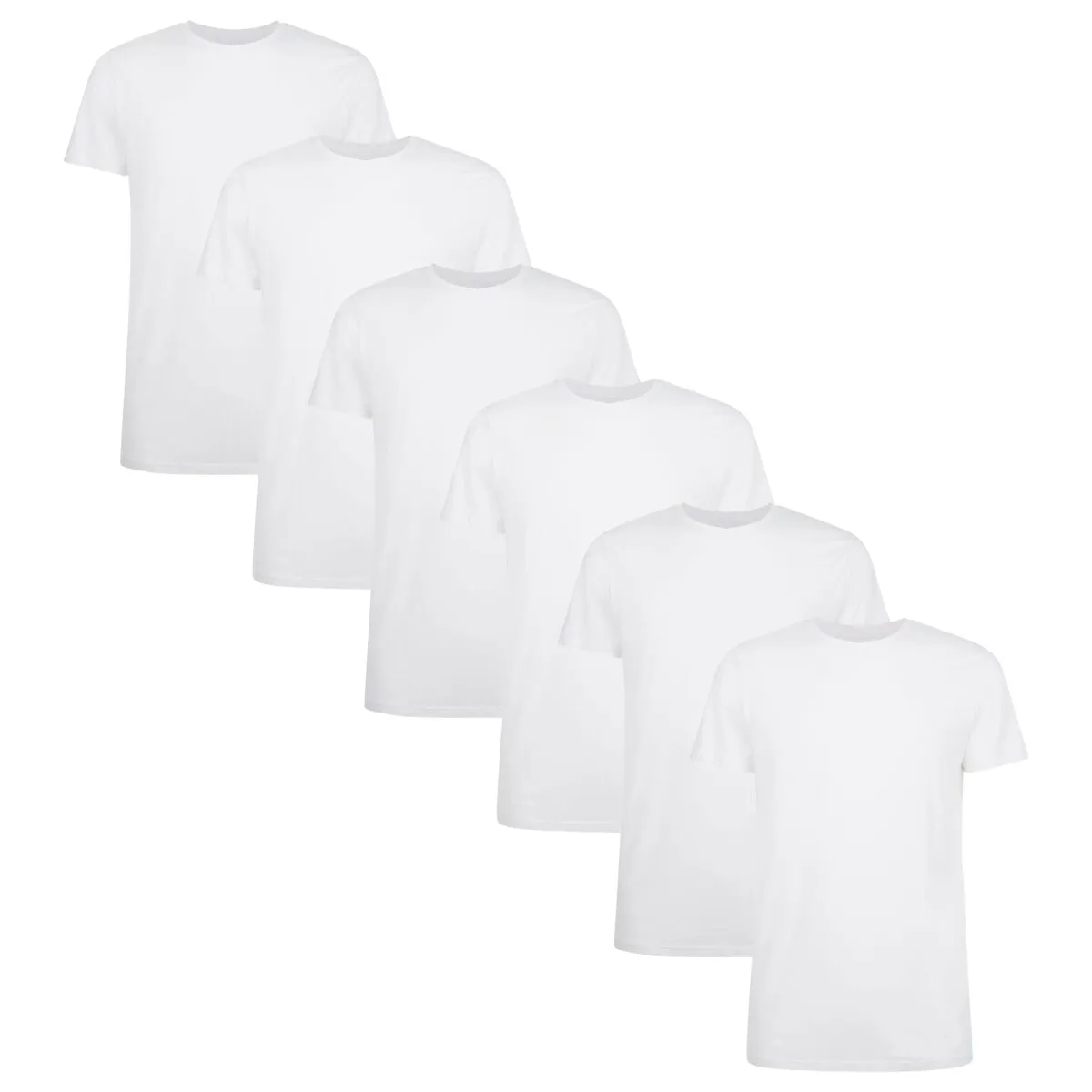 Bamboo basics Herren T-Shirt RUBEN, 6er Pack - Unterhemd, Rundhals, Single Jersey